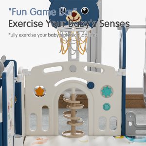 Alternative view of MiniGuard Katlanır Bebek Oyun Çiti – Kapılı Çocuk Güvenlik Alanı, Plastik Oyun Bahçesi